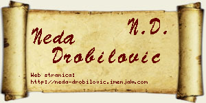 Neda Drobilović vizit kartica